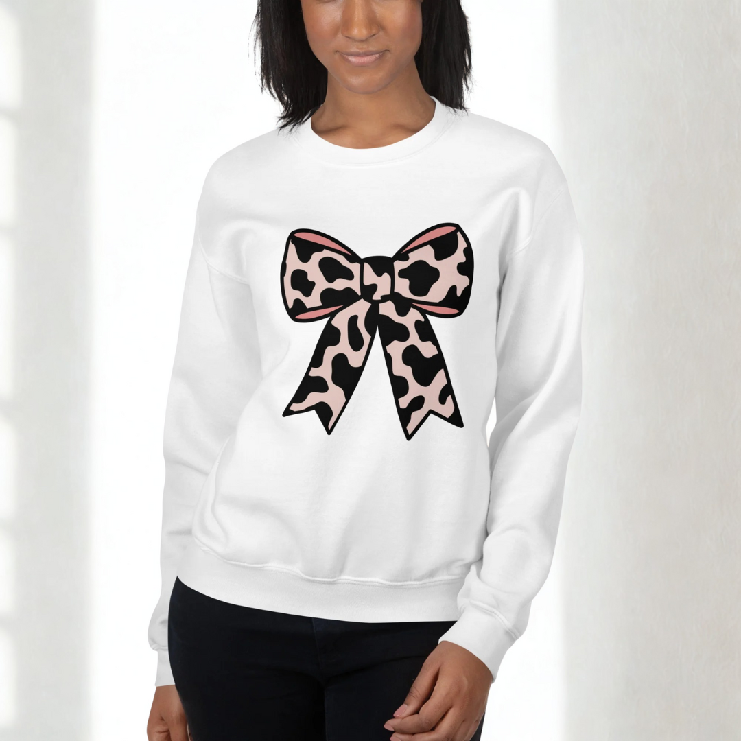 Cow Bow Sweatshirt