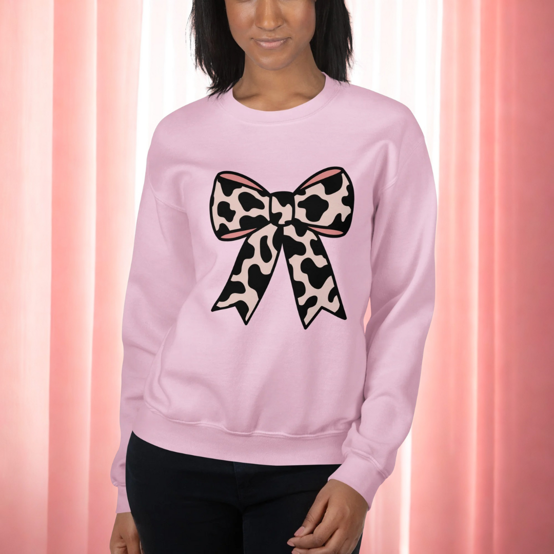 Cow Bow Sweatshirt