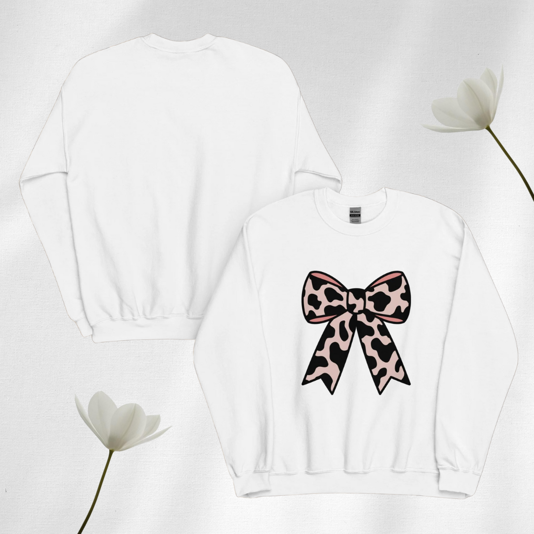 Cow Bow Sweatshirt