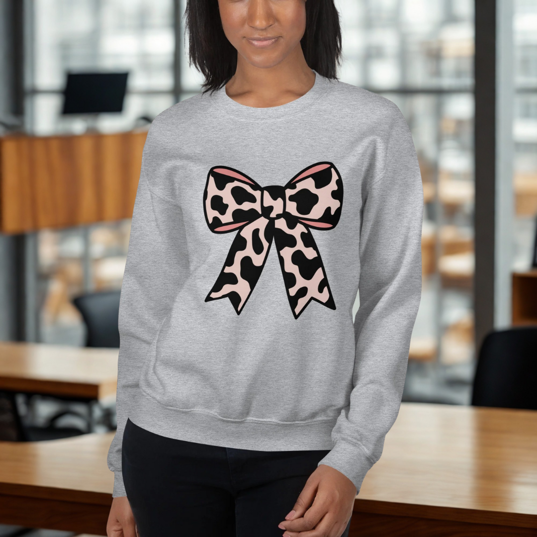 Cow Bow Sweatshirt