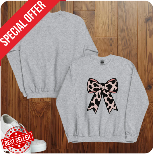 Cow Bow Sweatshirt