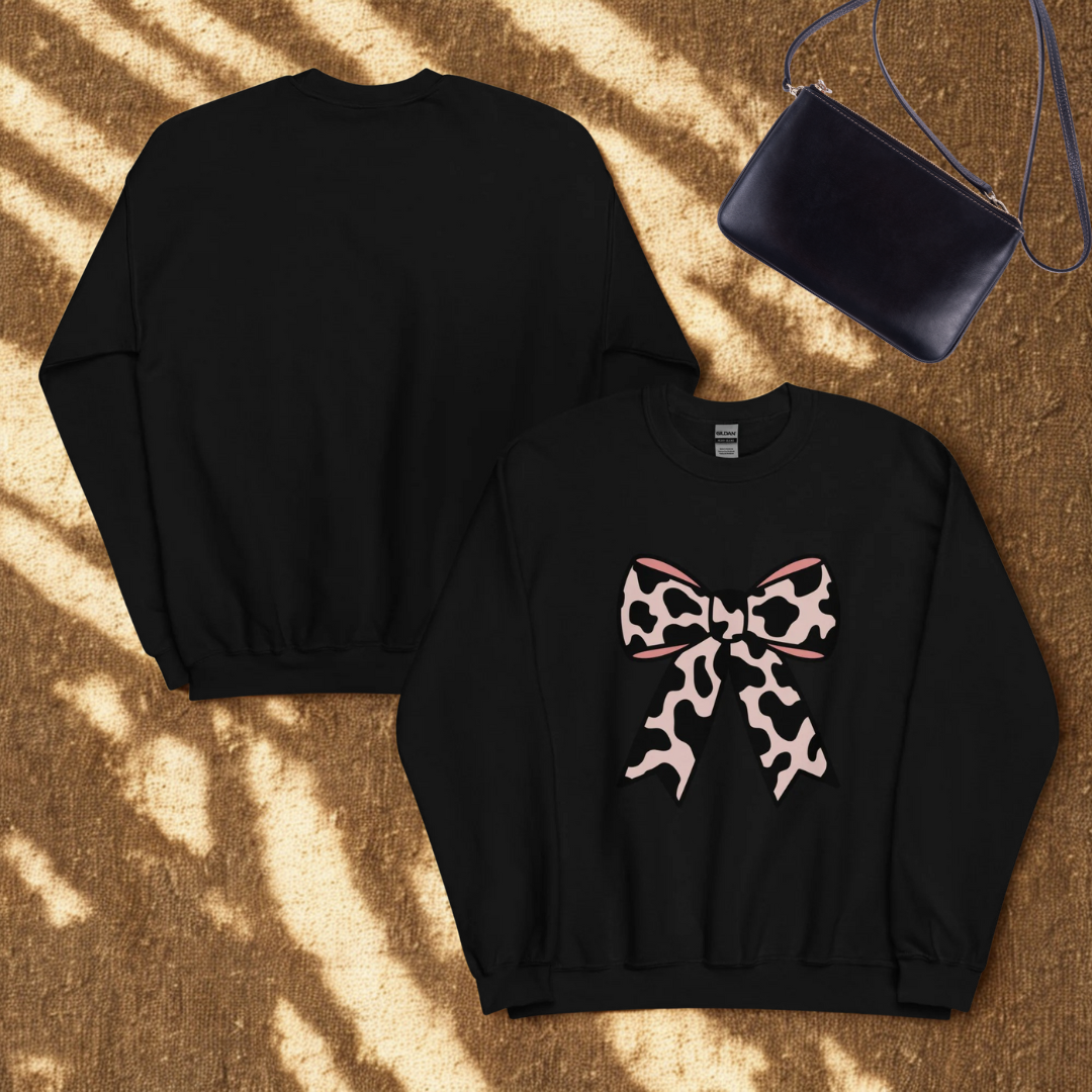 Cow Bow Sweatshirt