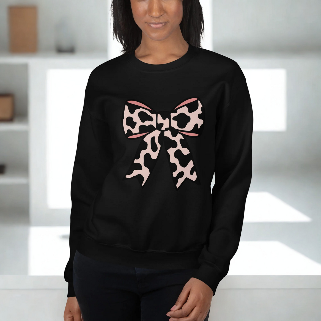 Cow Bow Sweatshirt