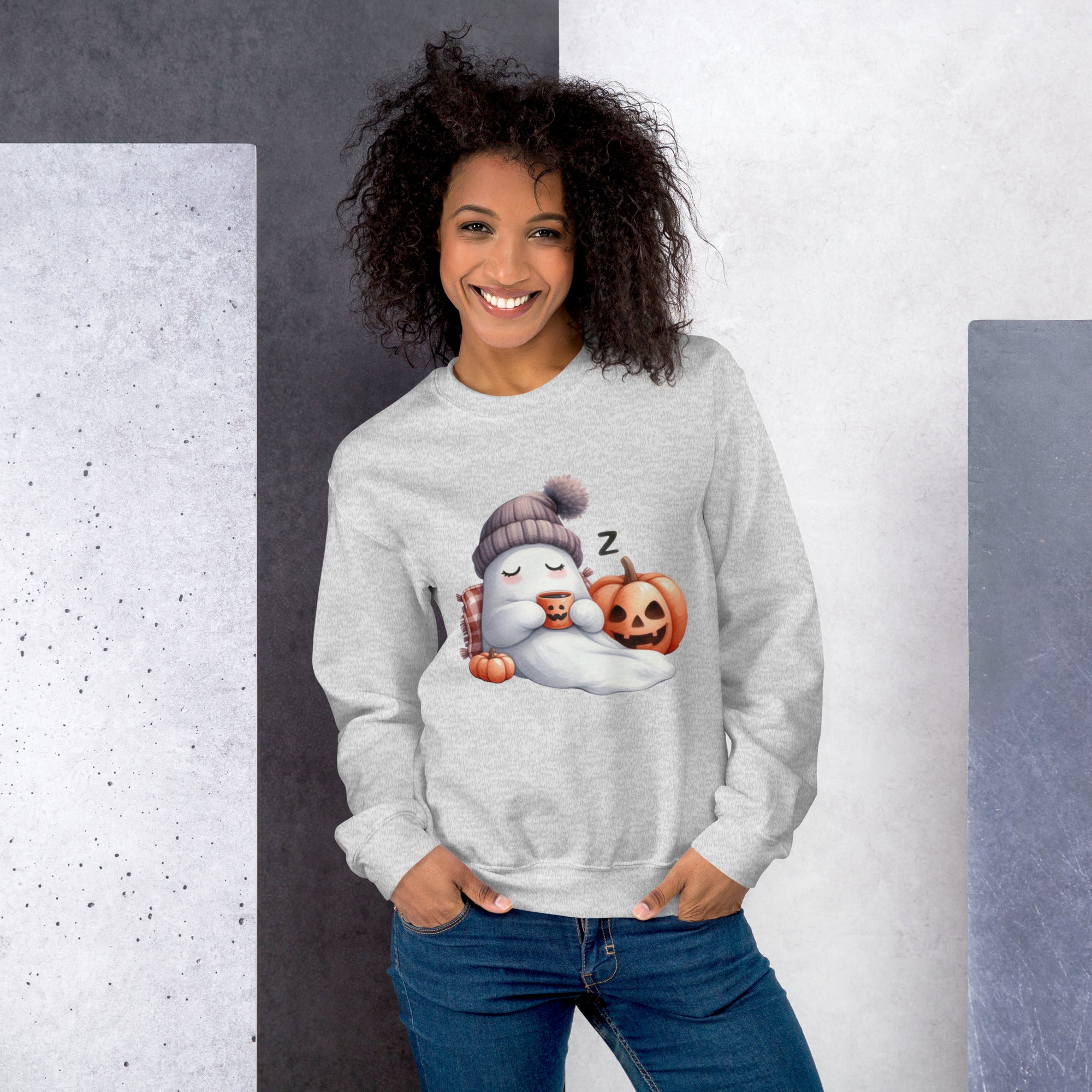 Sleep Ghost crew neck sweatshirt